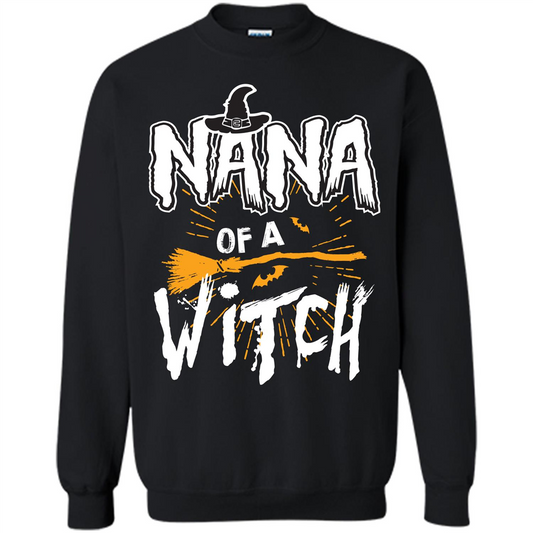 Halloween T-shirt Nana Of A Witch Black