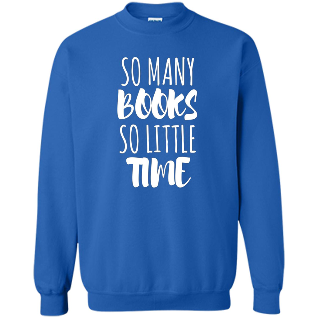 Book Reader T-shirt So Many Books So Little Time T-Shirt Royal