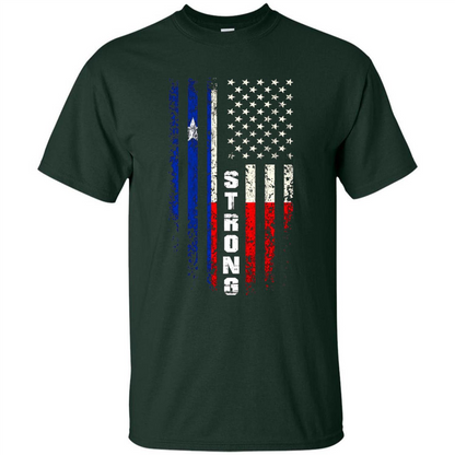 Texas Strong T-shirt Hurricane Harvey 2017 T-shirt Forest Green