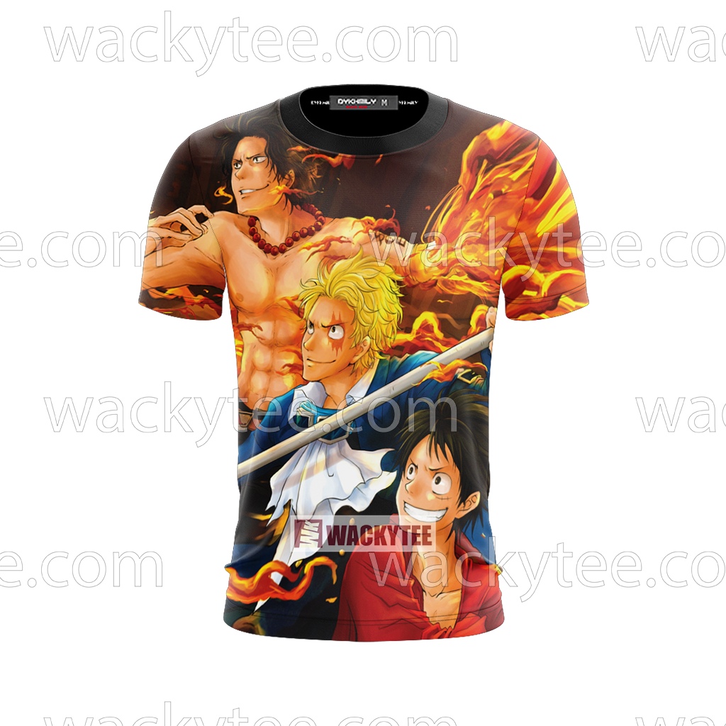 One Piece: Luffy - Ace - Sabo 3D T-shirt