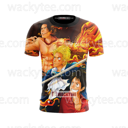 One Piece: Luffy - Ace - Sabo 3D T-shirt