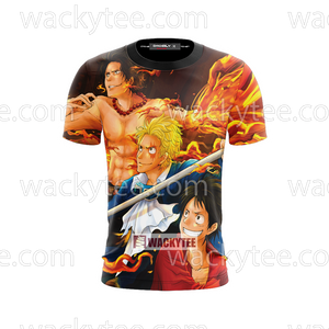 One Piece: Luffy - Ace - Sabo 3D T-shirt