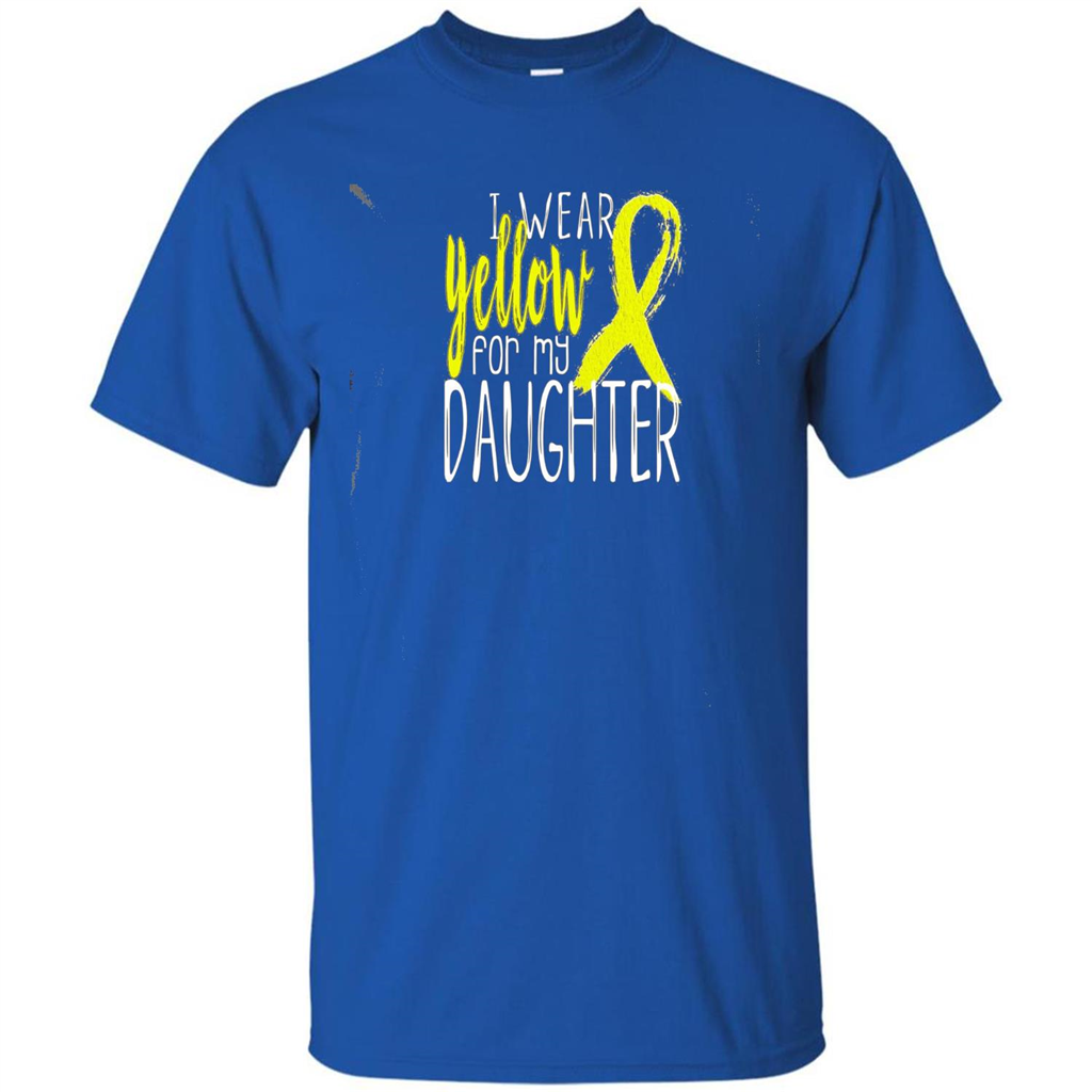 I Wear Yellow Ribbon For My Daughter T-shirt Royal