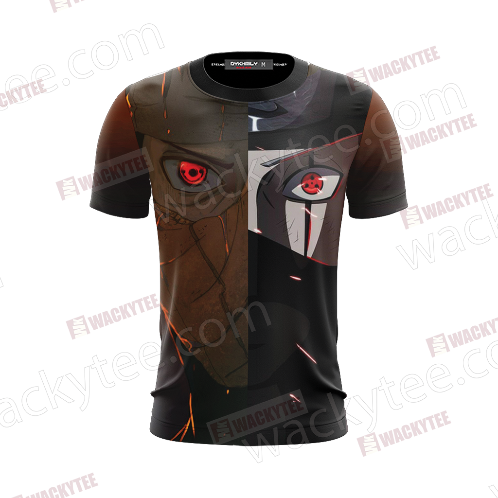 Naruto Obito And Kakashi 3D T-shirt