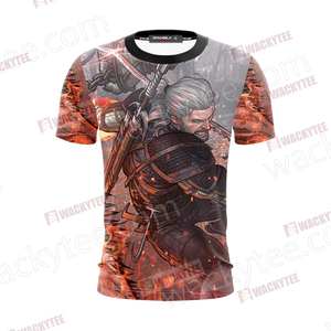The Witcher 3 Wild Hunt Geralt 3D T-shirt