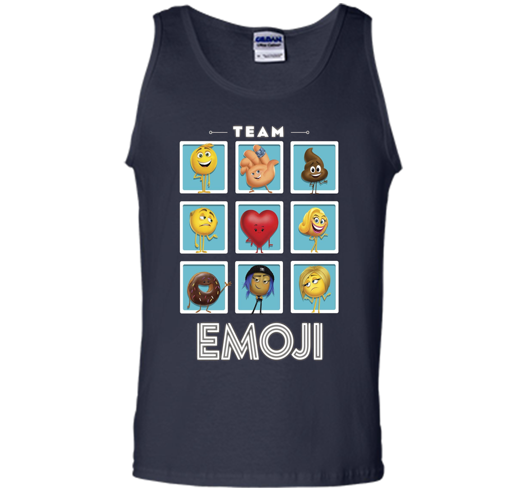 The Emoji Movie Team Emoji Panels Graphic T-Shirt shirt Navy