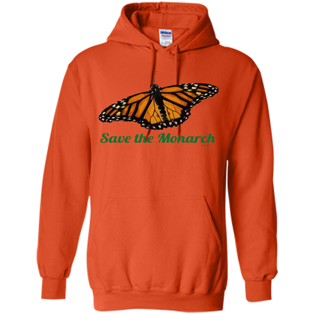 Save the Monarch Butterfly T-shirt Orange