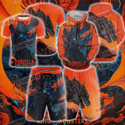 Godzilla King Of The Monsters Unisex 3D T-shirt
