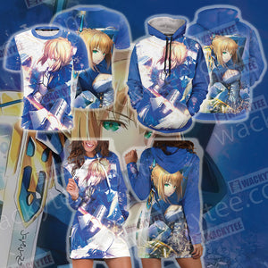 Fate/ Stay Night - Saber 3D Hoodie