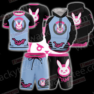 Overwatch - D.Va Symbol 3D Beach Shorts