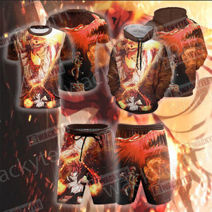 Fairy Tail Natsu And Igneel 3D T-shirt
