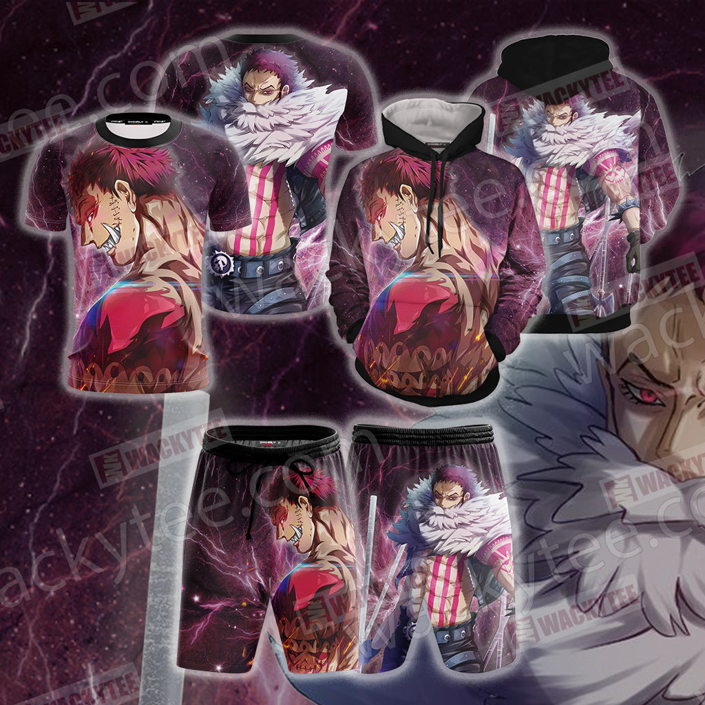 One Piece Charlotte Katakuri Beach Shorts