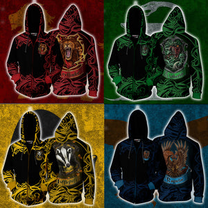 Wise Like A Ravenclaw Harry Potter Zip Up Hoodie