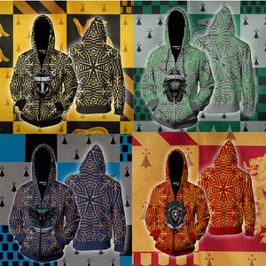 House Hufflepuff Just And Loyal Harry Potter Zip Up Hoodie