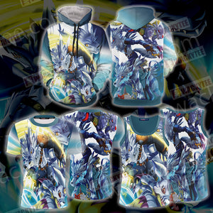 Digimon Garurumon And Yamato 3D T-shirt