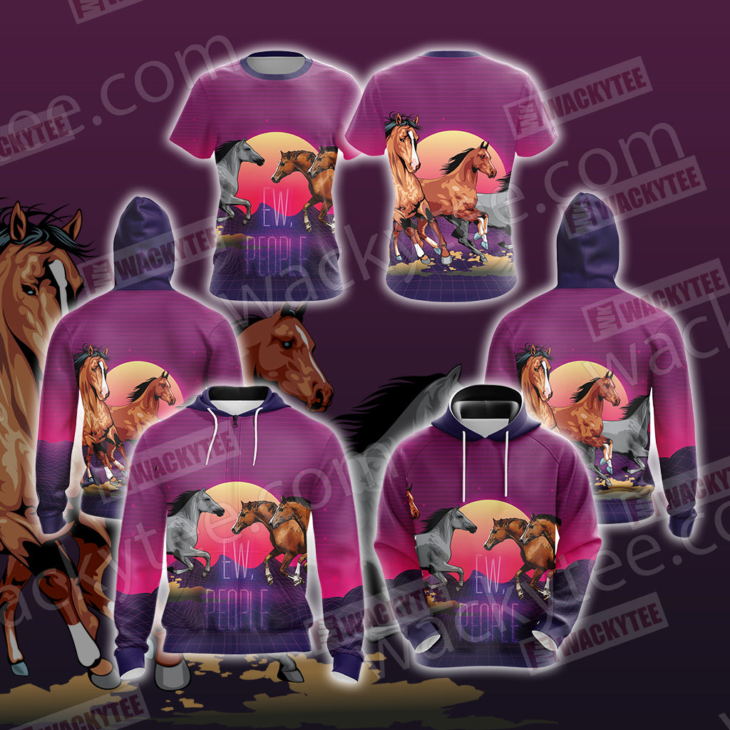 Horse Ew People Unisex 3D T-shirt