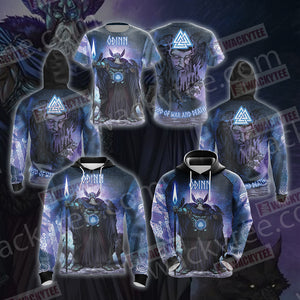 Odin - God Of War And Death Unisex 3D Hoodie