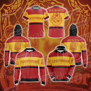 Harry Potter - Gryffindor House New Style Unisex 3D Zip Up Hoodie