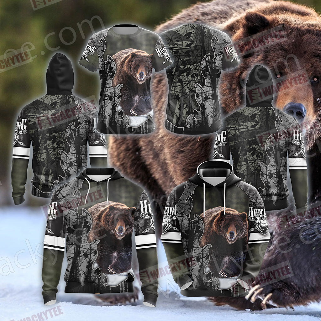 Hunting Passion - Bear Unisex 3D Hoodie