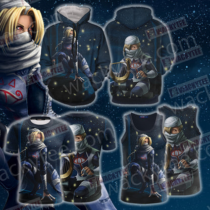The Legend of Zelda Ocarina of Time - Sheik Unisex 3D T-shirt