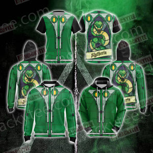 Harry Potter Hogwarts Slytherin House New Collection Unisex 3D Hoodie