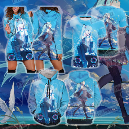 Hatsune Miku New Look 3D Hoodie Dress