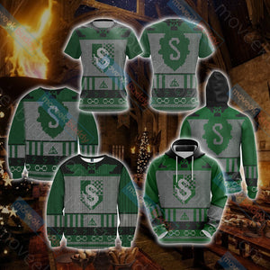 Harry Potter - Cunning Like A Slytherin Knitting Style Unisex 3D Hoodie