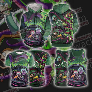 Rick and Morty Unisex 3D Hoodie