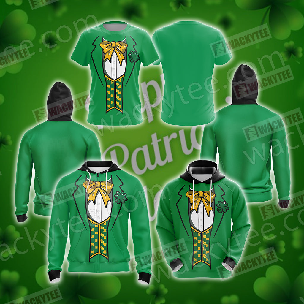 Leprechaun Costumes Saint Patricks Day Unisex 3D T-shirt
