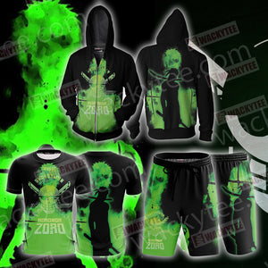 One Piece - Zoro New Style Zip Up Hoodie Jacket