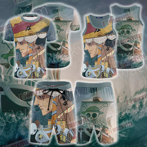 One Piece Luffy And Going Merry Unisex 3D Beach Shorts