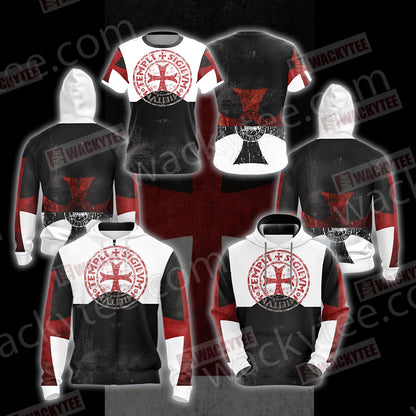 Christian - Knights Templar- Templi Sigilvm Militvm Unisex 3D Hoodie