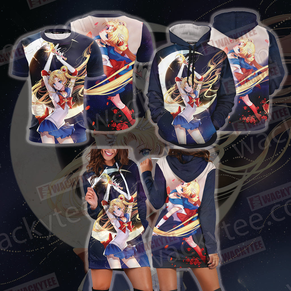 Sailor Moon New 3D Hoodie Dress