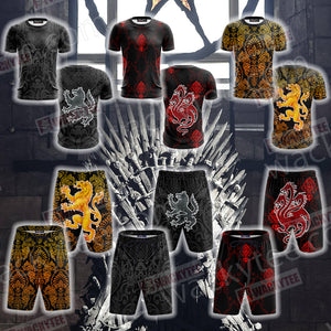 House Stark Direwolf Game Of Thrones Unisex 3D T-shirt