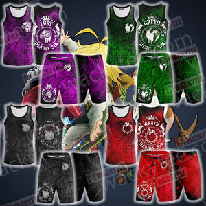 The Seven Deadly Sins - Lust 3D Beach Shorts