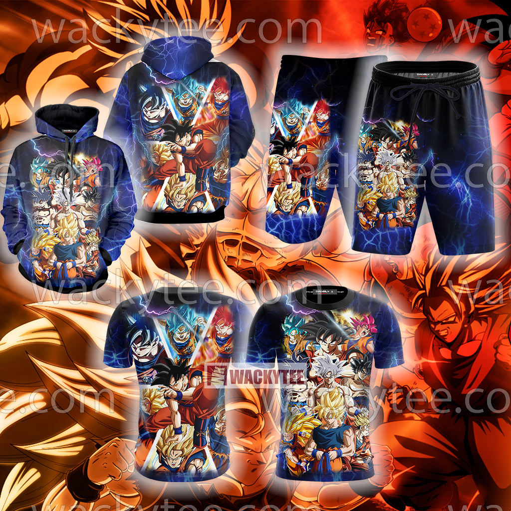 Dragon Ball Super Goku All Forms Beach Short