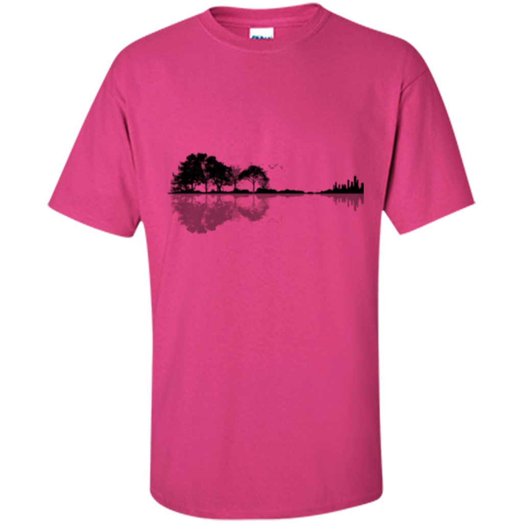 Guitar Lover T-shirt Nature Guitar Heliconia