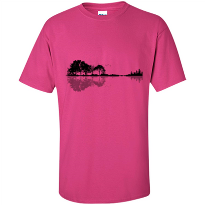 Guitar Lover T-shirt Nature Guitar Heliconia