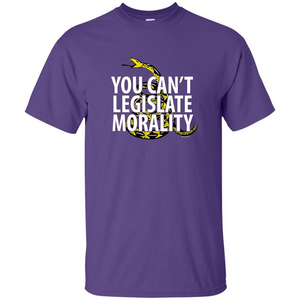 Gadsden Libertarian T-shirt You Can't Legislate Morality