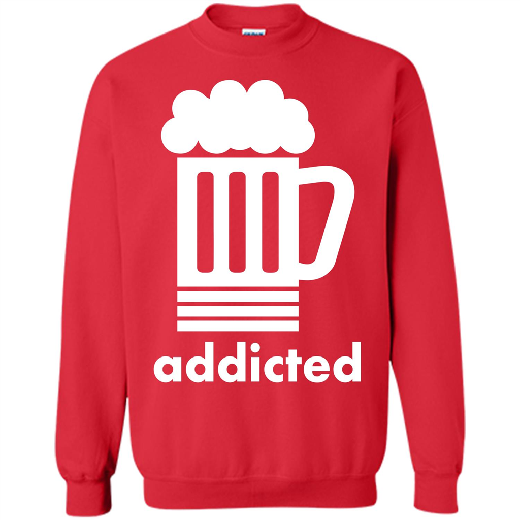 Beer T-shirt Addicted To Beer Red