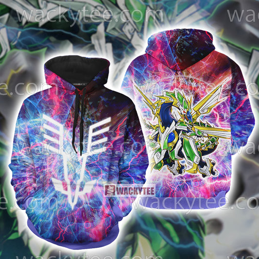 Yu gi Oh! Odd-Eyes Vortex Dragon 3D Hoodie