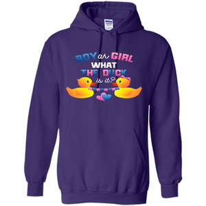 Boy Or Girl What The Duck Is It T-Shirt Gender Reveal Party T-Shirts
