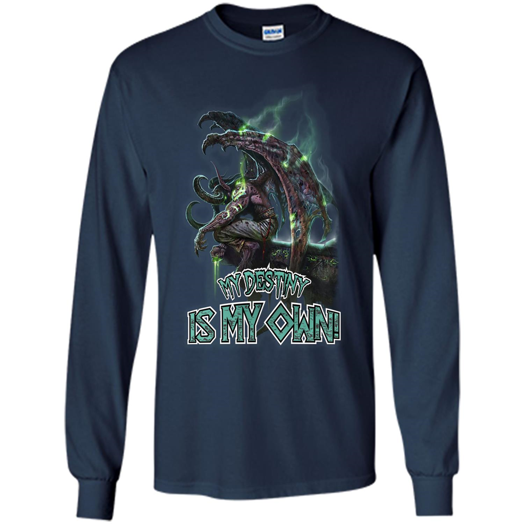 World of Warcraft T-shirt My Destiny Is My Own T-shirt Navy