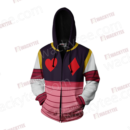 Hunter x Hunter Hisoka Cosplay Zip Up Hoodie Jacket