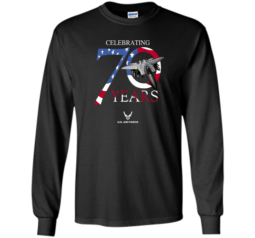 USAF United States Air Force 70 Year Anniversary T-shirt Black S