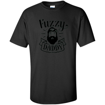 Fathers Day T-shirt Fuzzy Daddy Black