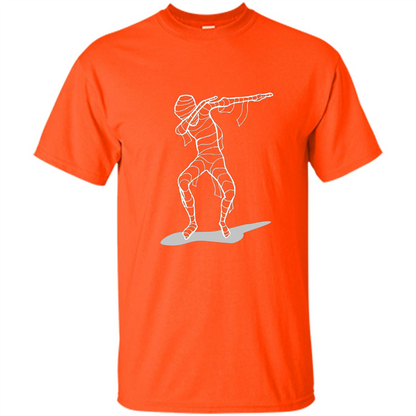 Dab Halloween T-shirt Hip Hop Dabbing Dancer T-shirt Orange