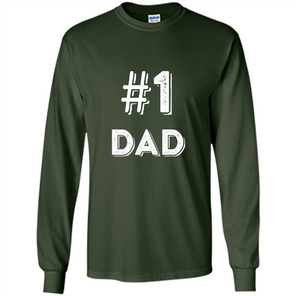 Fathers Day T-shirt Dad No.1 T-shirt Forest Green
