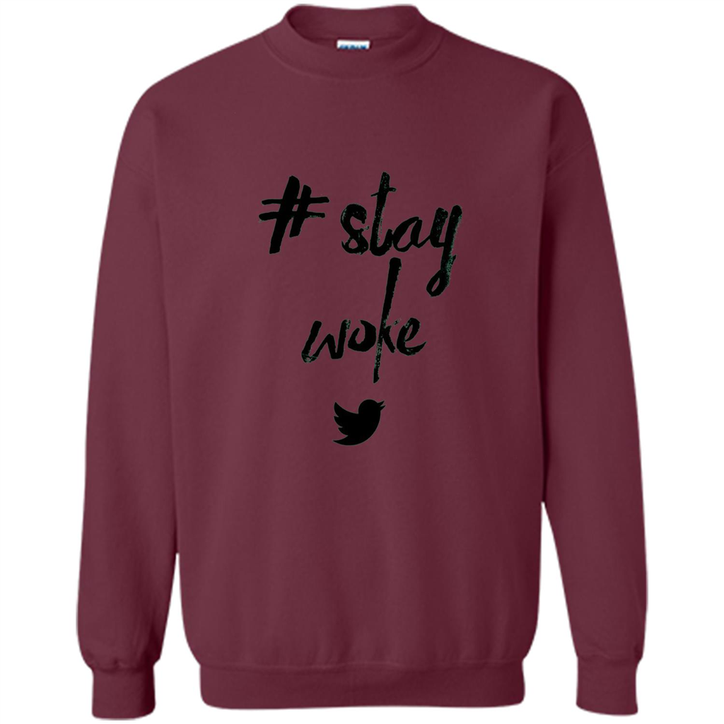 Black Lives Matter T-Shirt Stay Woke Maroon