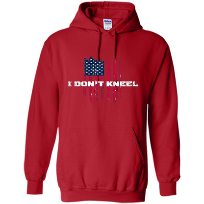 Military T-shirt I Don't Kneel T-shirt Red
